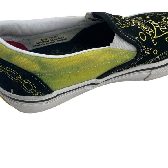 Vans x Spongebob Gigliotti Skate Slip On Shoes Mens US 7 Eu 39 Black Yellow - Picture 9 of 16